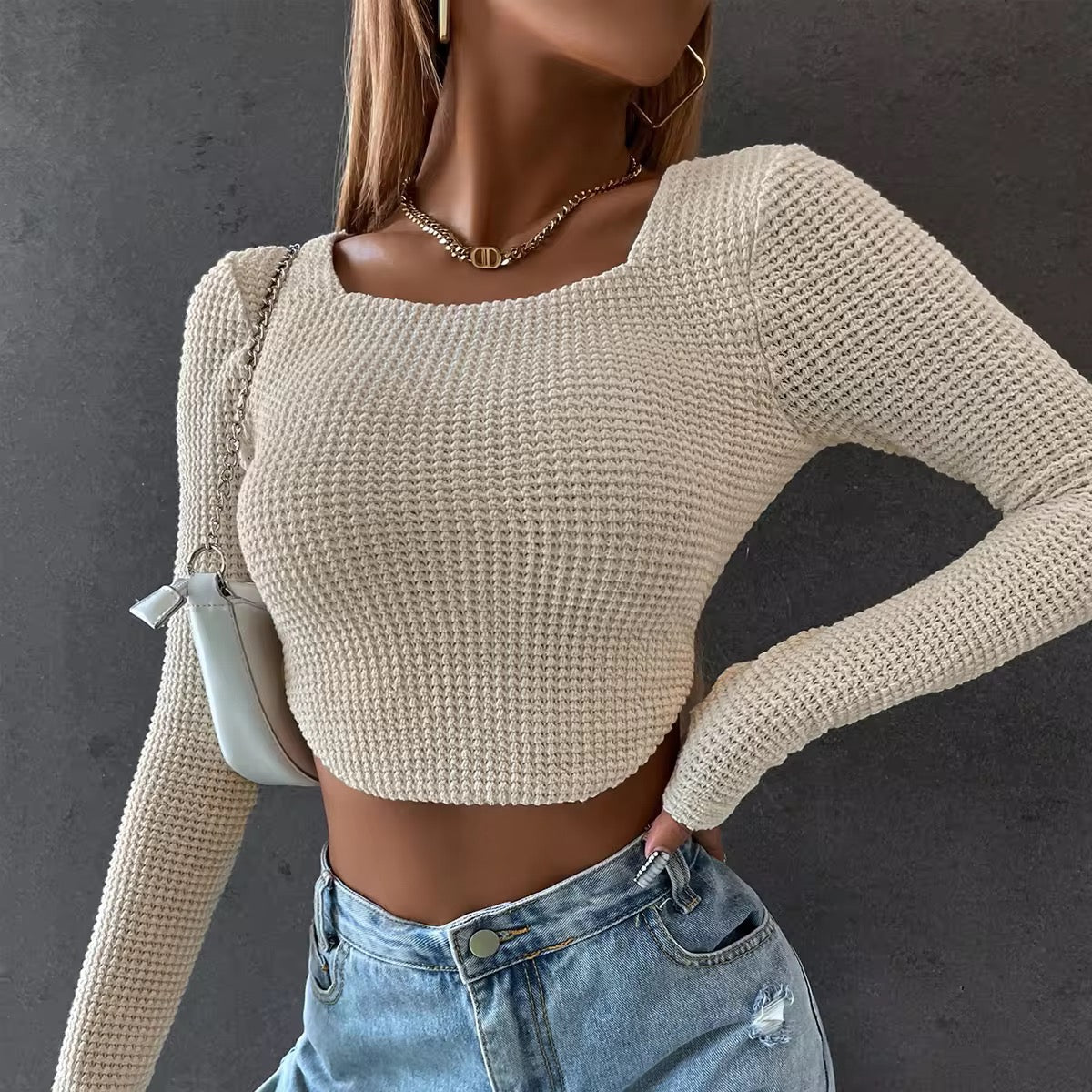 Knit Cropped Top