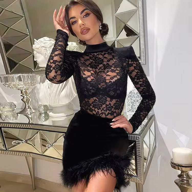 Lace Goth Dress