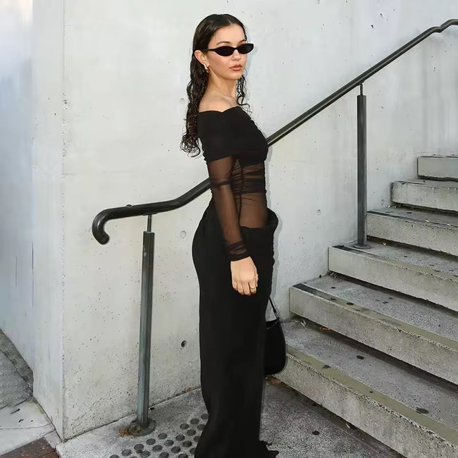 Off Shoulder Draped Dress