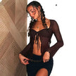 Sheer Tie Up Top
