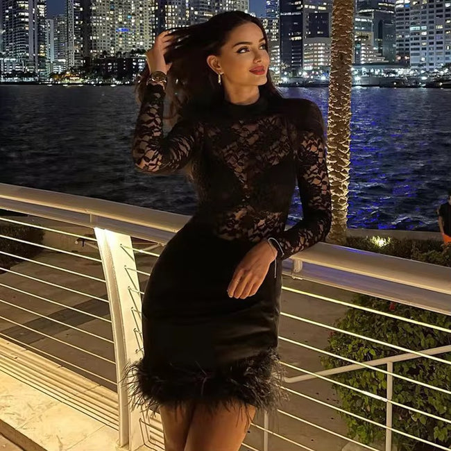 Lace Goth Dress