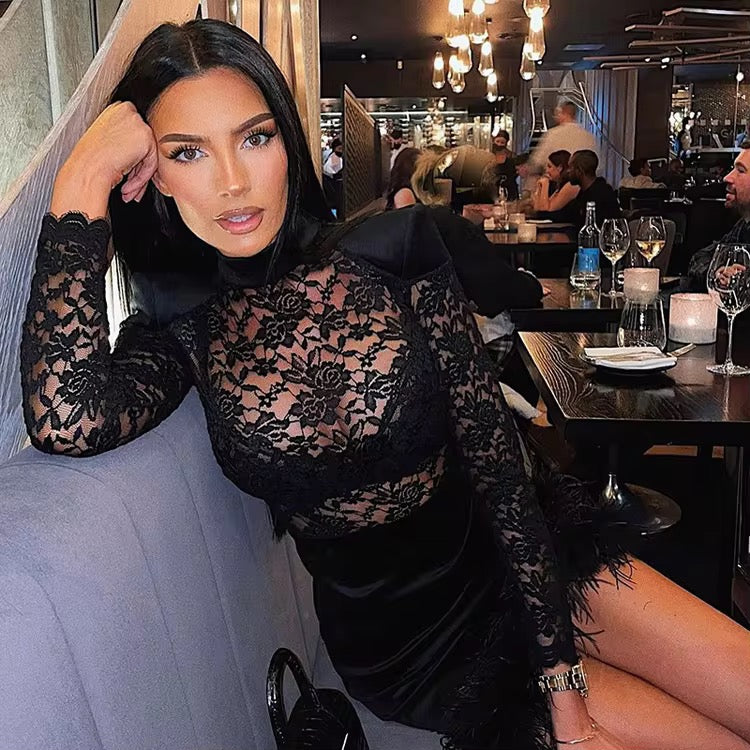 Lace Goth Dress
