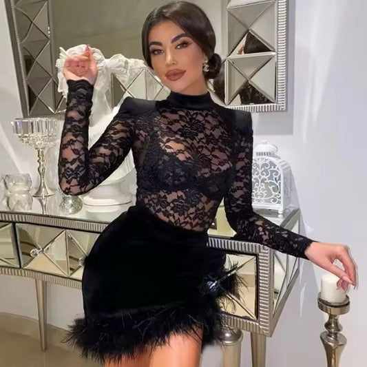 Lace Goth Dress