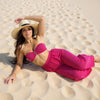 Azure Strapless Set
