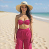 Azure Strapless Set